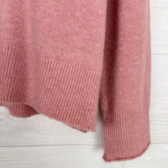J. Crew Women XL Rollneck Sweater in Supersoft Yarn Pink Wool Alpaca Blend - Picture 4 of 13